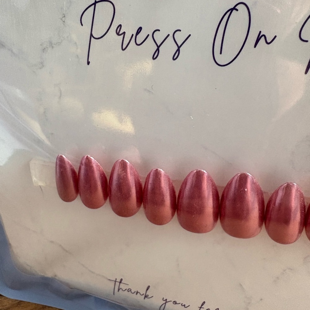 Hand Crafted Coral Press-On Nails